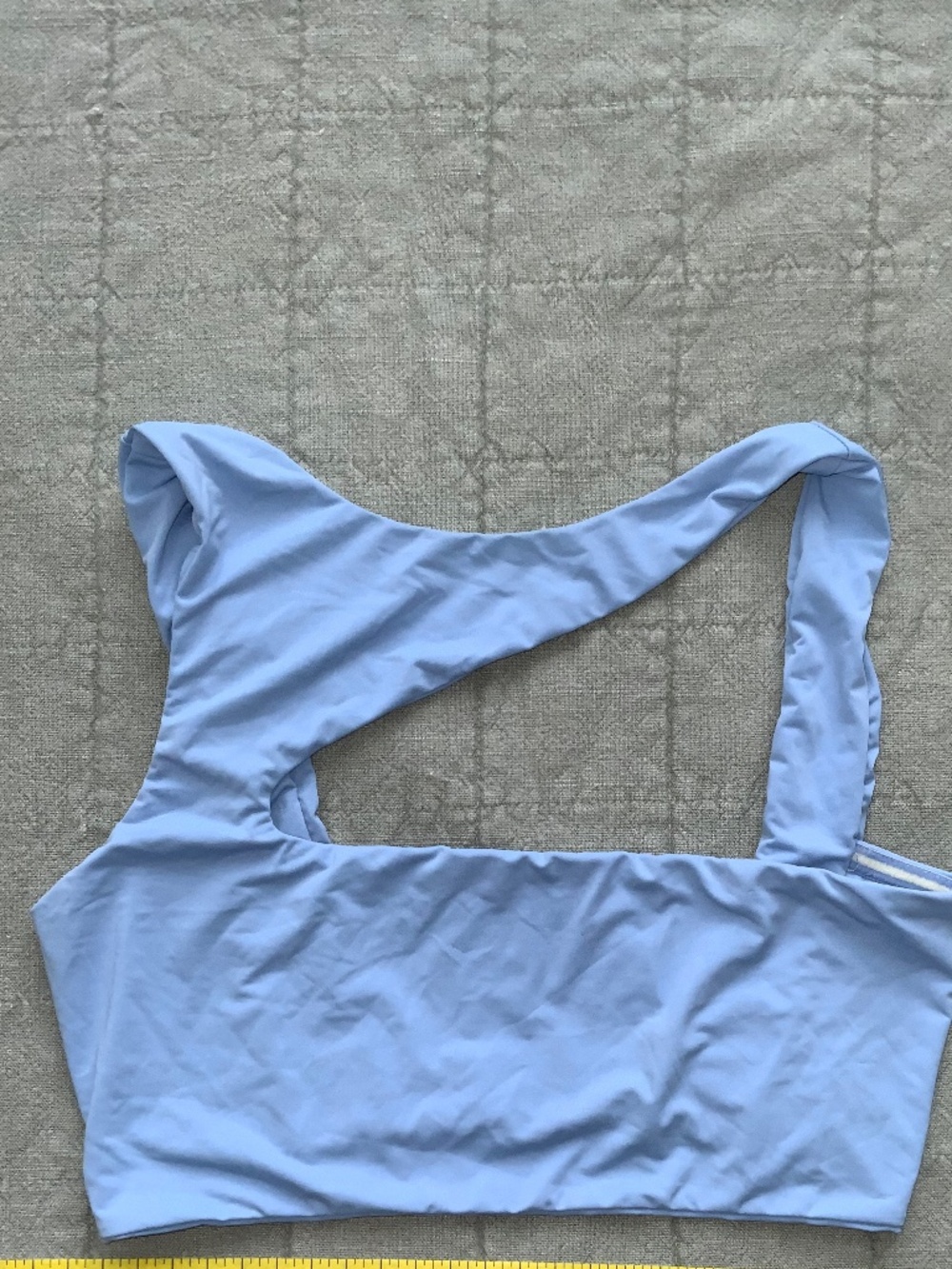 Riot Swim Blue One Shoulder Bikini Set Small Asymmetrical Cutout